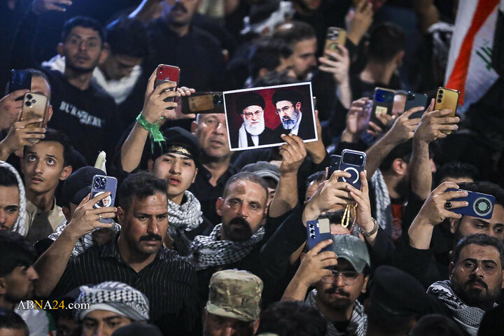 تشییع پیکر مطهر رهبر شهید انقلاب در کربلای معلی
