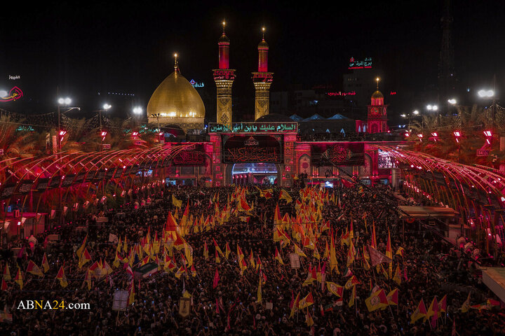 تشییع پیکر مطهر رهبر شهید انقلاب در کربلای معلی