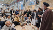Photos: Yemeni Delegation Attending Leader's Funeral Visits Hazrat Masoumeh Shrine