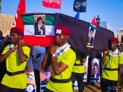 تقرير مصور/ مراسم جنازة رمزية ومهيبة للإمام الشهيد السيد "الخامنئي" في غومبي النيجيرية