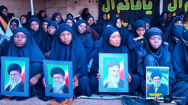 تقرير مصور/ مراسم جنازة رمزية ومهيبة للإمام الشهيد السيد "الخامنئي" في غومبي النيجيرية