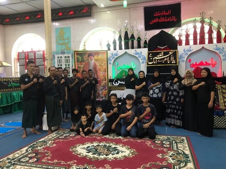 تقرير مصور/ ختمة القرآن الكريم على روح الإمام الشهيد "سيد الخامنئي" في مسجد كياونغ غيي ببلدة بيي الميانمارية