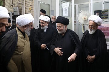 مراسم بزرگداشت رهبر شهید انقلاب از سوی آیت‌الله سیستانی در قم