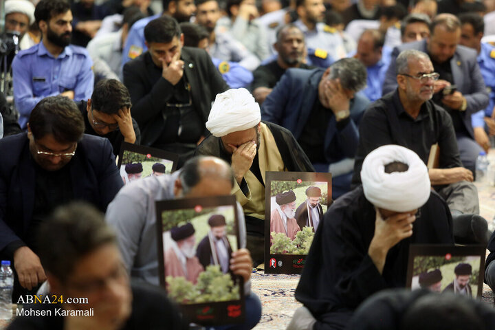 تقرير مصور/ مجلس تأبين الإمام  الشهيد السيد "الخامنئي" في حرم السيدة المعصومة (ع) بقم