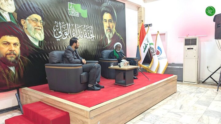 تقرير مصور/ الشيخ الزكزاكي يدعو إلى الوحدة في اجتماع بغداد لمناقشة مستقبل المقاومة بعد استشهاد الإمام خامنئي