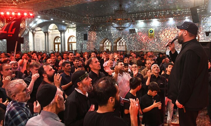 گزارش تصویری/ مراسم عزاداری دهه سوم محرم در حرم حضرت عبدالعظیم(ع)
