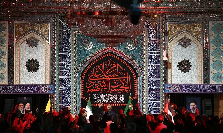 گزارش تصویری/ مراسم عزاداری دهه سوم محرم در حرم حضرت عبدالعظیم(ع)
