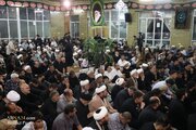 تقرير مصور/ آية الله نوري همداني يقيم مجلس تأبين الإمام الشهيد السيد الخامنئي (ره) في مكتبه بقم