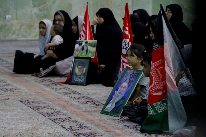 Photos: Mourning Ceremony of Martyred Leader by Afghan Women at Hazrat Masoumeh Holy Shrine