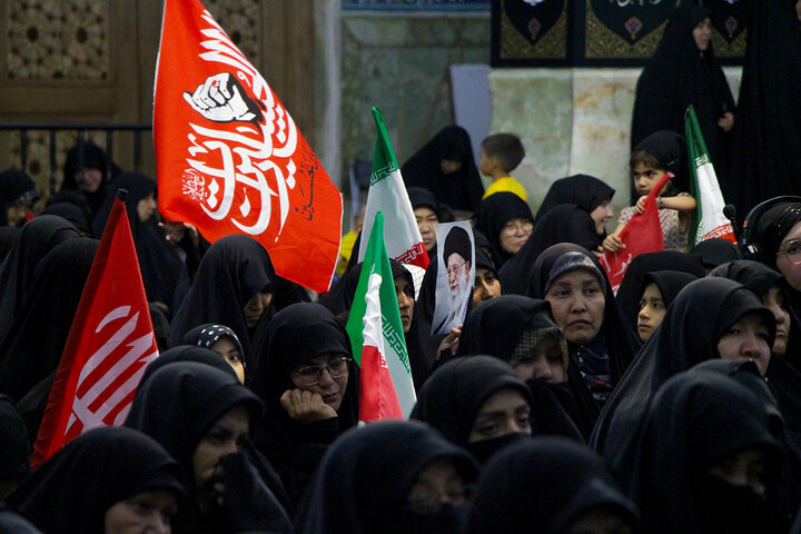 Photos: Mourning Ceremony of Martyred Leader by Afghan Women at Hazrat Masoumeh Holy Shrine