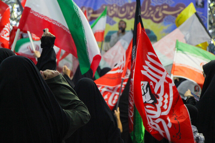 Photos: Mourning Ceremony of Martyred Leader by Afghan Women at Hazrat Masoumeh Holy Shrine