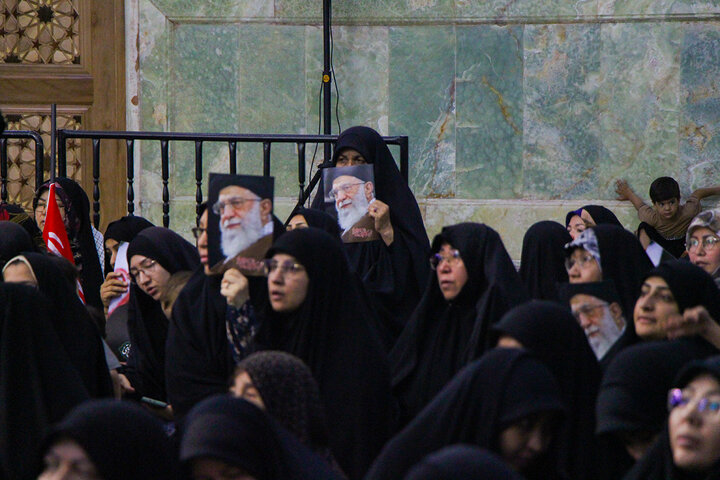 Photos: Mourning Ceremony of Martyred Leader by Afghan Women at Hazrat Masoumeh Holy Shrine