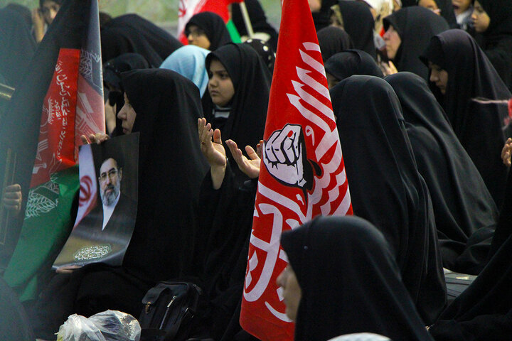 Photos: Mourning Ceremony of Martyred Leader by Afghan Women at Hazrat Masoumeh Holy Shrine