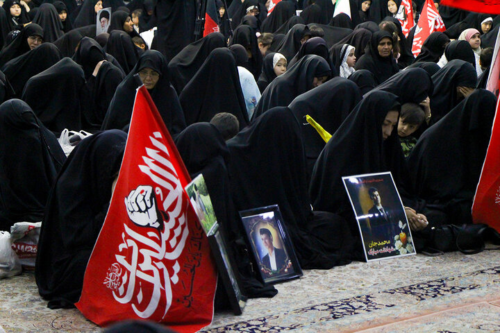 Photos: Mourning Ceremony of Martyred Leader by Afghan Women at Hazrat Masoumeh Holy Shrine