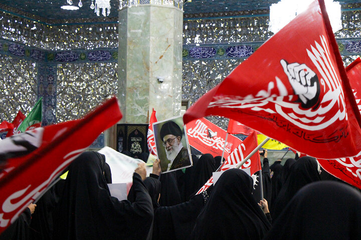 Photos: Mourning Ceremony of Martyred Leader by Afghan Women at Hazrat Masoumeh Holy Shrine