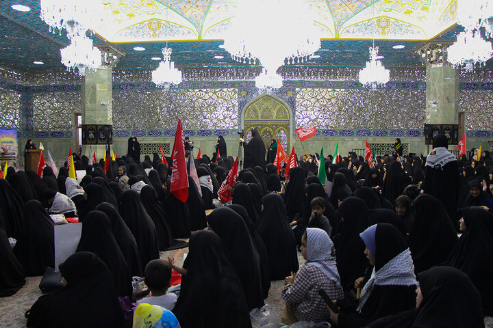 Photos: Mourning Ceremony of Martyred Leader by Afghan Women at Hazrat Masoumeh Holy Shrine