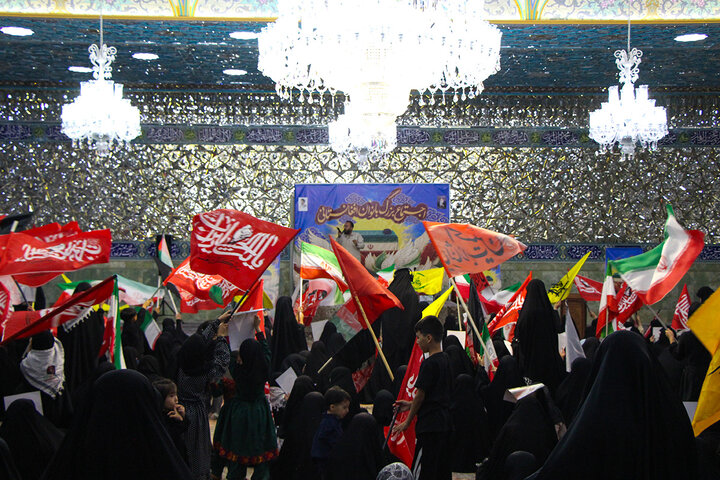 Photos: Mourning Ceremony of Martyred Leader by Afghan Women at Hazrat Masoumeh Holy Shrine