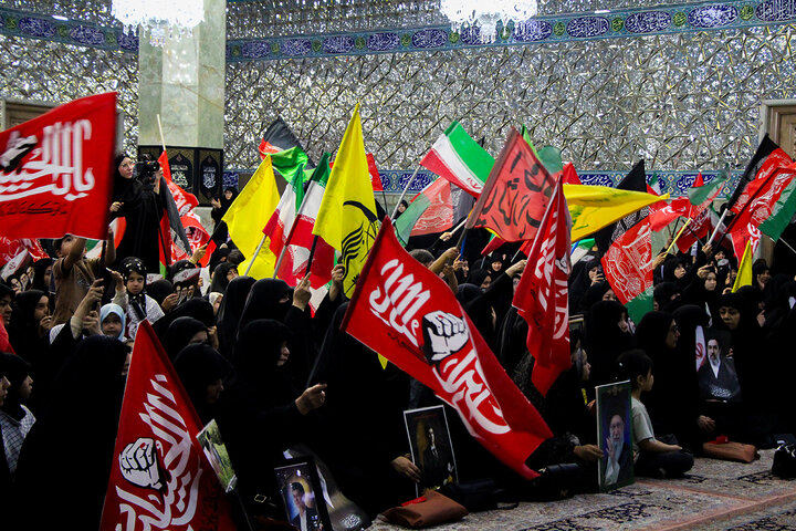 Photos: Mourning Ceremony of Martyred Leader by Afghan Women at Hazrat Masoumeh Holy Shrine
