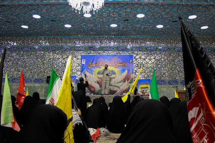 Photos: Mourning Ceremony of Martyred Leader by Afghan Women at Hazrat Masoumeh Holy Shrine