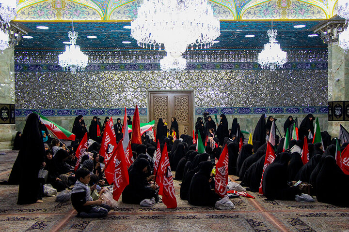 Photos: Mourning Ceremony of Martyred Leader by Afghan Women at Hazrat Masoumeh Holy Shrine