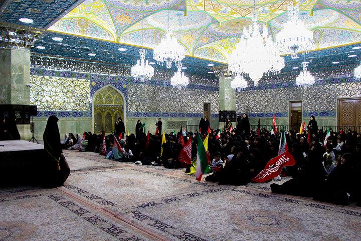 Photos: Mourning Ceremony of Martyred Leader by Afghan Women at Hazrat Masoumeh Holy Shrine