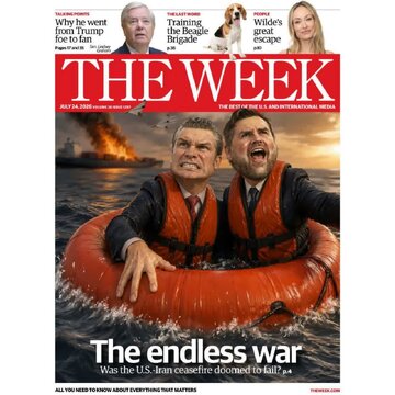 Larawan ng pabalat ng Amerikanong magasin tungkol sa pagkakasangkot ng Washington sa Strait of Hormuz