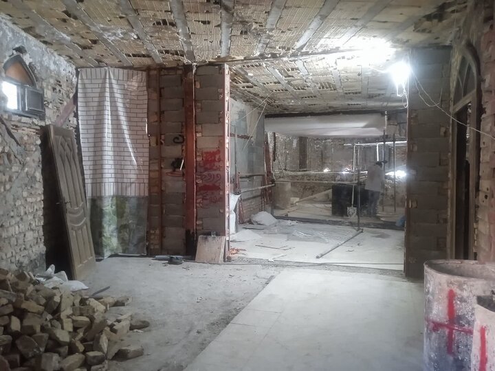 گزارش تصویری/ مراحل بازسازی مسجد جامع ابوذر