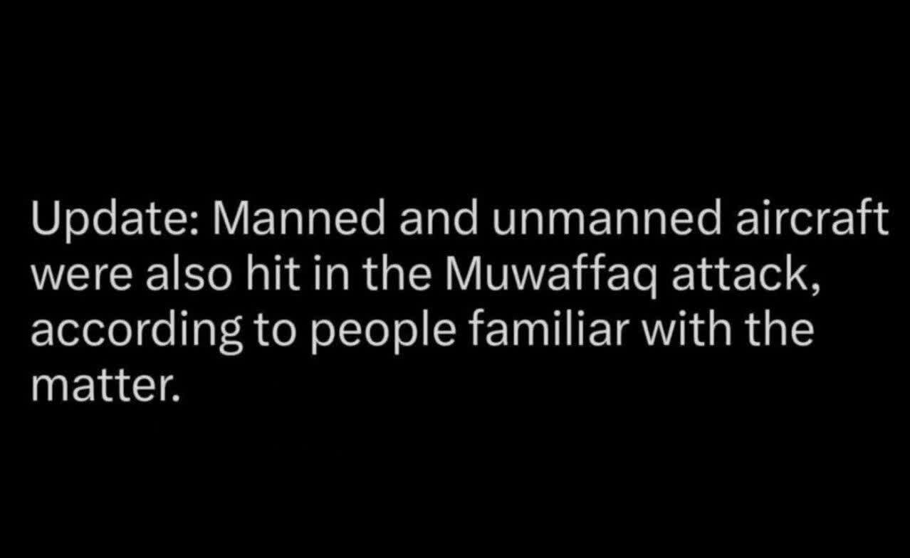Wall Street Journal: Ang mga manned aircraft at drone sa Muwaffaq Salti Air Base sa Jordan ay tinarget