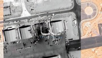 Video| Mga Larawang Pang-satellite ng Tuwirang Pagtama sa Isang Gusali sa Muwaffaq al-Salti Air Base sa Jordan.