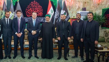 تقرير مصور/ نائب الأمين العام للعتبة الحسينية يستقبل سفير فرنسا بالعراق