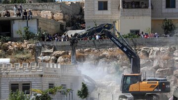 Photos: Zionist Regime Bulldozes Palestinian Home in West Bank, Displacing Two Families