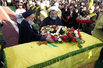 حزب‌الله لبنان پیکر شهید «علی عباس مهدی» را در بقاع تشییع کرد