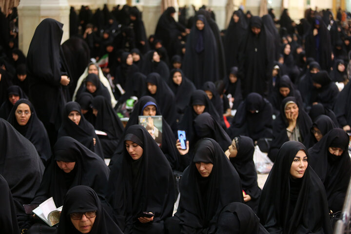 Photos: Hazrat Ruqayya Mourning Ceremony Held at Fatima Masoumeh Holy Shrine