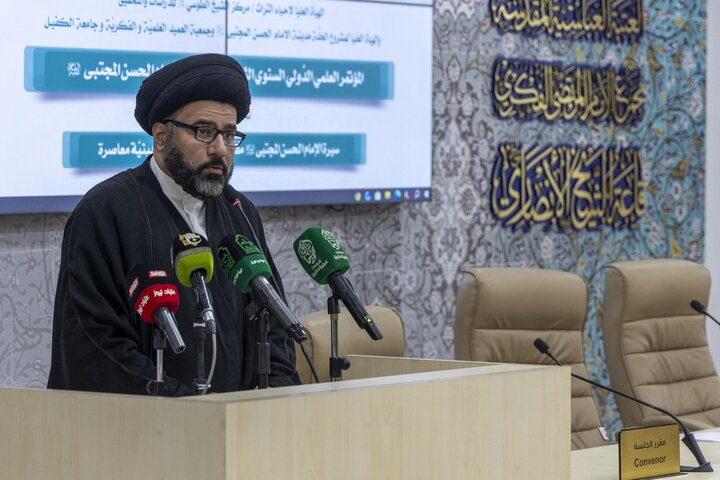 تقرير مصور/ الدعوة الى إعادة قراءة سيرة الإمام الحسن (ع) وفق مناهج علمية رصينة