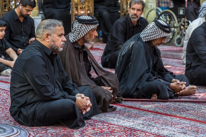 تقرير مصور/ إقامة مجلس عزاء في ذكرى شهادة الإمام الحسن (ع) في مرقد أبي الفضل العباس (ع)