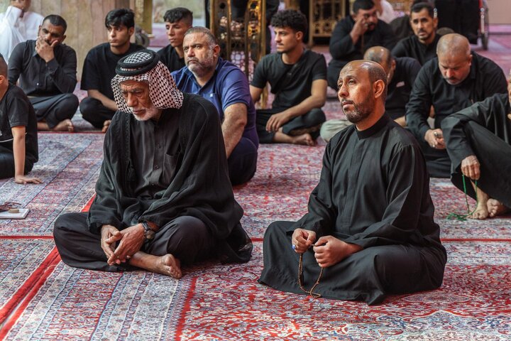 تقرير مصور/ إقامة مجلس عزاء في ذكرى شهادة الإمام الحسن (ع) في مرقد أبي الفضل العباس (ع)