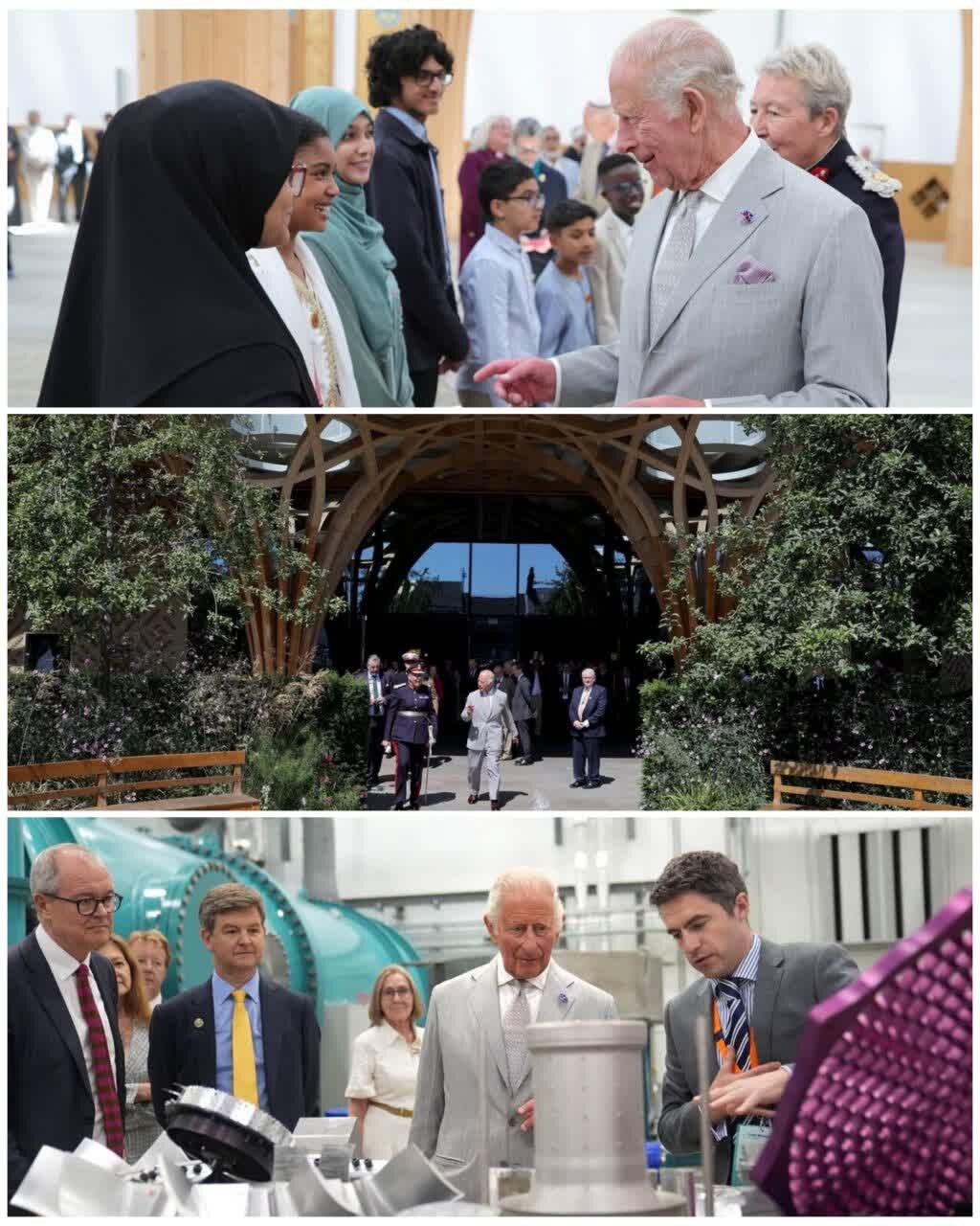 Binisita ni Charles III ang Unang Green Mosque sa Europa
