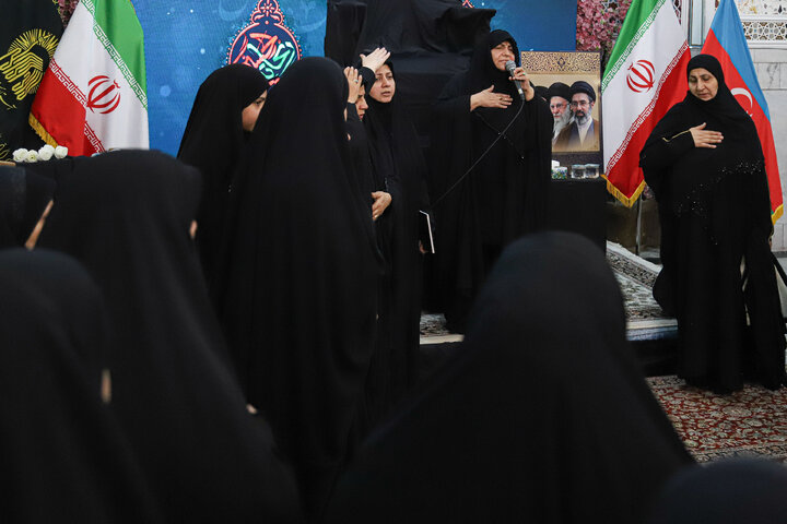 Photos: Mourning Ceremony by Arabic-Speaking Women at Imam Reza Holy Shrine
