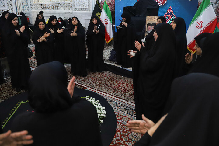 Photos: Mourning Ceremony by Arabic-Speaking Women at Imam Reza Holy Shrine