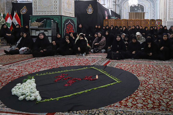 Photos: Mourning Ceremony by Arabic-Speaking Women at Imam Reza Holy Shrine