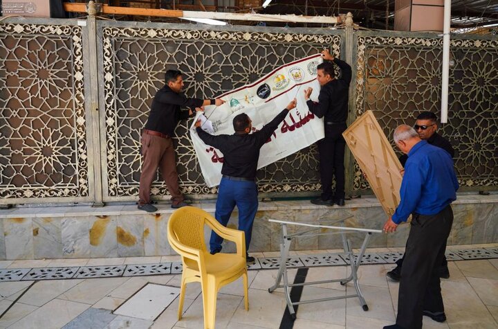 تقرير مصور/ العتبة العلوية المقدسة تواصل في خدماتها الدينية والإرشادية أثناء زيارة الأربعين