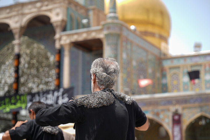 عزاداری هیئات‌ مذهبی به مناسبت شهادت امام مجتبی(ع) در حرم قم