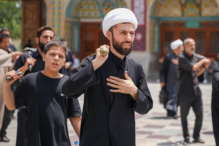 عزاداری هیئات‌ مذهبی به مناسبت شهادت امام مجتبی(ع) در حرم قم