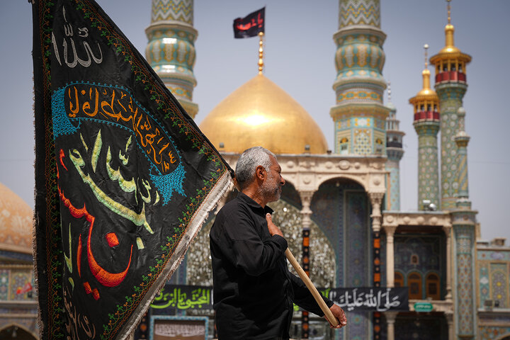 عزاداری هیئات‌ مذهبی به مناسبت شهادت امام مجتبی(ع) در حرم قم