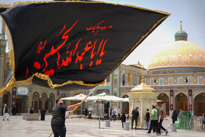 عزاداری هیئات‌ مذهبی به مناسبت شهادت امام مجتبی(ع) در حرم قم