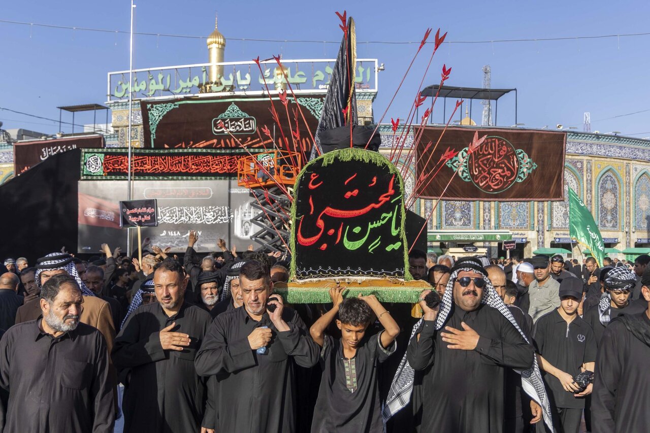 Mourning processions commemorate martyrdom of Imam al-Hasan al-Mujtaba in Karbala (+Photos)