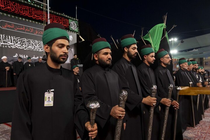تقرير مصور/ مراسم خاصة بمناسبة استشهاد الإمام الحسن(ع) في حرم أبي الفضل العباس بكربلاء