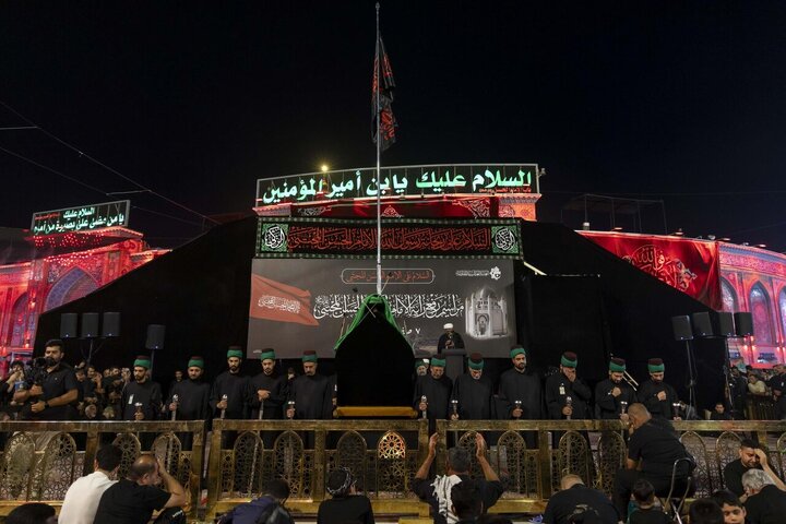 تقرير مصور/ مراسم خاصة بمناسبة استشهاد الإمام الحسن(ع) في حرم أبي الفضل العباس بكربلاء