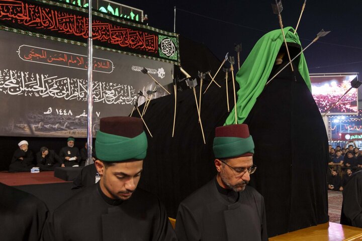 تقرير مصور/ مراسم خاصة بمناسبة استشهاد الإمام الحسن(ع) في حرم أبي الفضل العباس بكربلاء