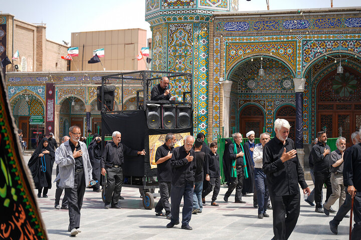 Şîn û matema heyetên olî bi bûyera şehadbûna Îmam Mûçteba (Îmam Hesen) (silav li ser wîbin).